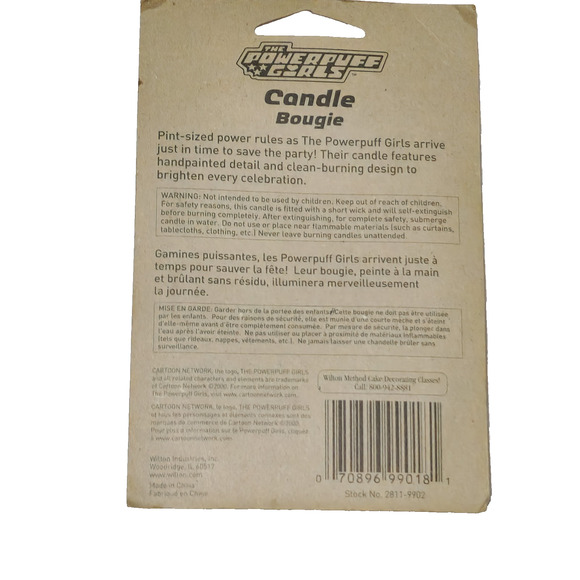 Powerpuff Girls Birthday Candle Bougie Party Cake Topper Cartoon Network 2001 - Picture 2 of 7